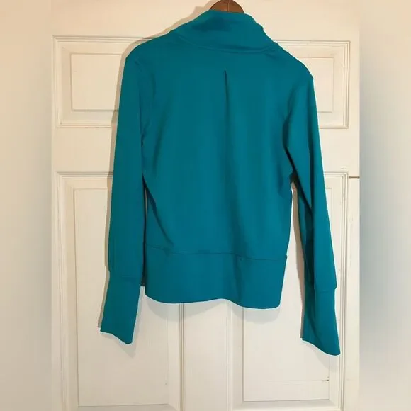 Champion zip up jacket, pockets, excellent condition, teal color, size medium - Picture 5 of 5